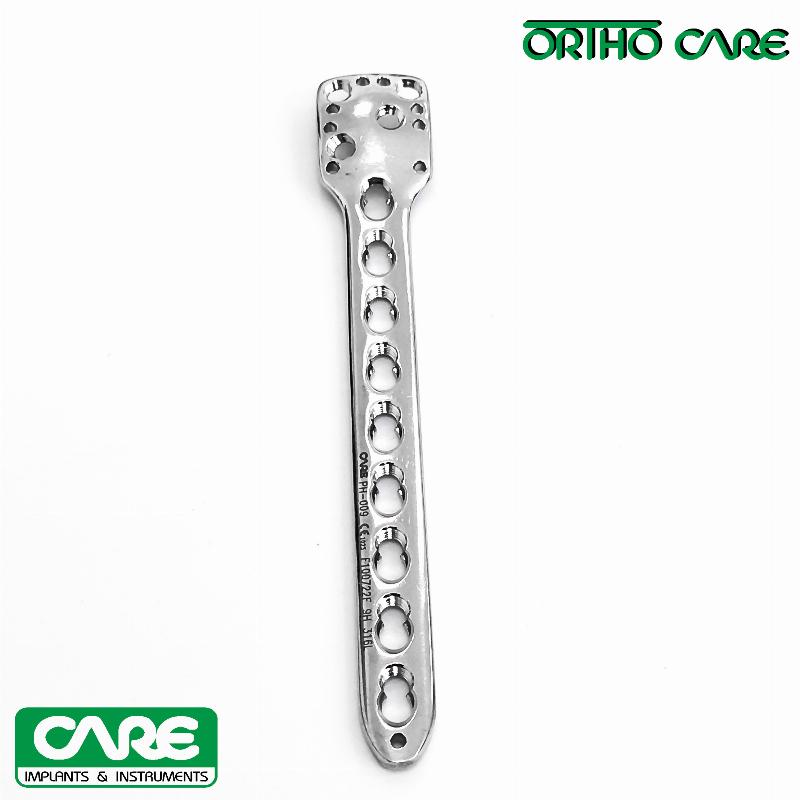 Пластина плечова проксимальна з кутовою стабільністю під гвинти Ø 3,5 мм.